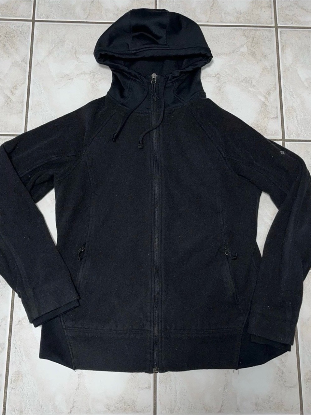 Columbia Womens Size Large Black Full Zip Hooded Sweatshirt